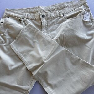 Brooks Brothers Men's 5-Pocket Stretch Twill Pants W44 L30 Khaki NWT